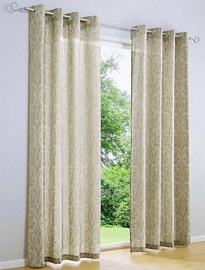 Dekoschal, mit Ösen, Heine Home, Farbe Beige, Design...