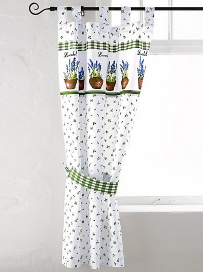 Dekoschal, mit Schlaufen, Farbe Weiss/Grün, Design...