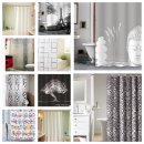 -0110-Duschvorhang EVA Badezimmer Dusche Vorhang Ringe