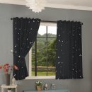 -20495-Vorhang fluoreszierend leuchtend Mond Sterne Schlaufenband Kinder -20495-
