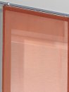 Schiebevorhang, mit Universalgardinenband, Farbe Orange, Design Uni, Blickdicht, Waschbar, in verschiedenen Größen erhältlich