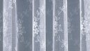 Gardine, Jacquard, mit Kräuselband, Farbe Weiss, Design Blumen, Allovermusterung, Transparent, Waschbar, in verschiedenen Größen erhältlich