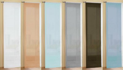 -80600- Schiebegardine Voile Uni