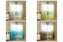-20420-Ösen Gardine Voile Farbverlauf Vorhang transparent Schal -20420-