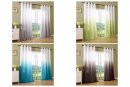-20425-Ösen Vorhang Farbverlauf blickdicht Schal Gardine Microsatin -20425-