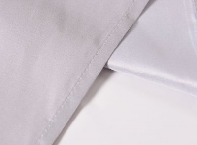 -20425- Grau 245x140 Ösen Vorhang Farbverlauf blickdicht Schal Gardine Microsatin -20425-