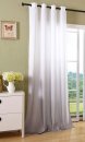 -20425- Grau 245x140 Ösen Vorhang Farbverlauf blickdicht Schal Gardine Microsatin -20425-