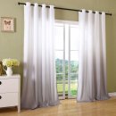 -20425- Grau 245x140 Ösen Vorhang Farbverlauf blickdicht Schal Gardine Microsatin -20425-