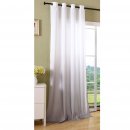 -20425- Grau 245x140 Ösen Vorhang Farbverlauf blickdicht Schal Gardine Microsatin -20425-