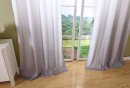 -20425- Grau 245x140 Ösen Vorhang Farbverlauf blickdicht Schal Gardine Microsatin -20425-