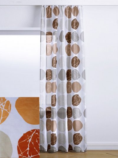 Dekoschal, mit Universalgardinenband, Farbe Apricot,...