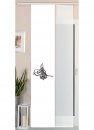 -80400-2er Pack Flächenvorhang Digitaldruck Wildseide Optik