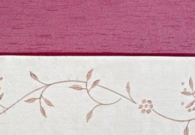 Fertigdeko, mit Kräuselband, Farbe Beere, Design...