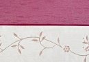 Fertigdeko, mit Kräuselband, Farbe Beere, Design Floral, Bestickt, Taftblende, Blickdicht, Waschbar, in verschiedenen Größen erhältlich