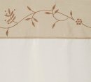 Fertigdeko, mit Kräuselband, Farbe Beere, Design Floral, Bestickt, Taftblende, Blickdicht, Waschbar, in verschiedenen Größen erhältlich