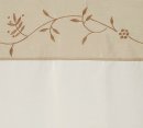 Fertigdeko, mit Kräuselband, Farbe Beere, Design Floral, Bestickt, Taftblende, Blickdicht, Waschbar, in verschiedenen Größen erhältlich