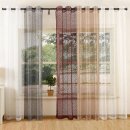 -20352-   Gardine Netzvorhang mit Ösen einfarbig transparent