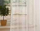 -20352-001  Weiß-245x140 Gardine Netzvorhang mit Ösen einfarbig transparent