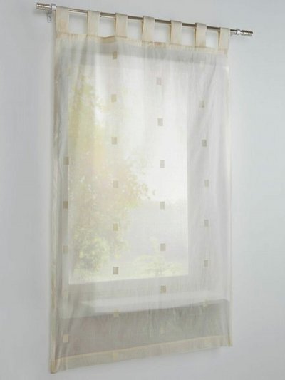 Fensterdekoration, 1 Stück, Farbe natur,  heine home, Scheibengardine, -76940-  mit Schlaufen