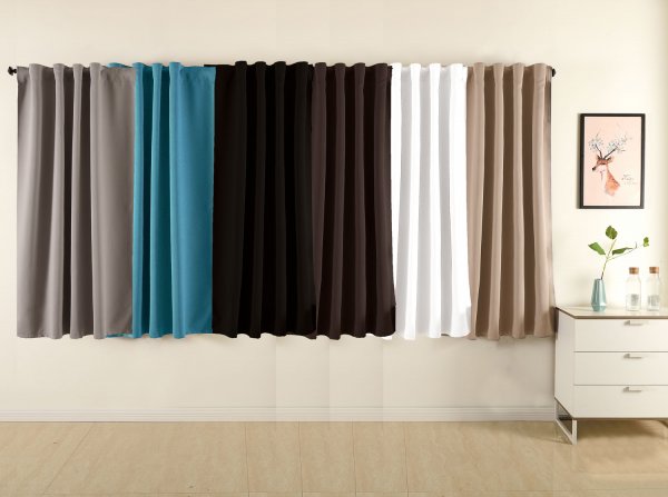 -20620-  Verdunkelungsvorhang Schlaufenband blickdicht blackout Höhe 175cm oder 245cm