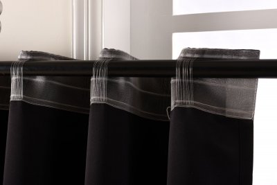 -20620-  Verdunkelungsvorhang Schlaufenband blickdicht blackout Höhe 175cm oder 245cm