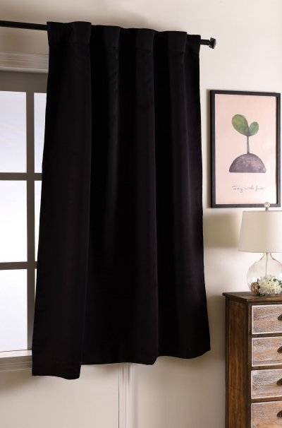 -20620-  Verdunkelungsvorhang Schlaufenband blickdicht blackout Höhe 175cm oder 245cm