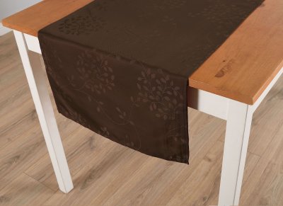 -201070- Braun BxL 45x150 cm Yasmin Jacquard Tischdecke...