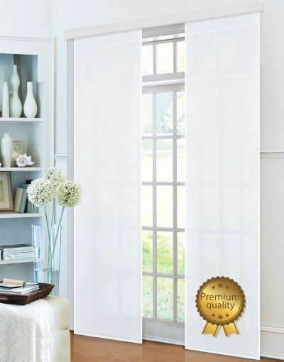 -85600- Weiß Deluxe 245x60 Schiebegardine...
