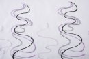-112231- Lila HxB 150x90 cm WELLE Stickerei Gardinen Set 4 Tlg. Tunneldurchzug Gardinenband -112231-