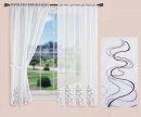 -112231- Lila HxB 150x90 cm WELLE Stickerei Gardinen Set 4 Tlg. Tunneldurchzug Gardinenband -112231-