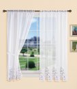 -112231- Lila HxB 150x90 cm WELLE Stickerei Gardinen Set 4 Tlg. Tunneldurchzug Gardinenband -112231-