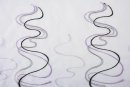 -112231- Lila HxB 150x90 cm WELLE Stickerei Gardinen Set 4 Tlg. Tunneldurchzug Gardinenband -112231-