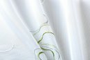 -112231- Grün HxB 150x90 cm WELLE Stickerei Gardinen Set 4 Tlg. Tunneldurchzug Gardinenband -112231-