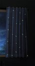 -20495- Blau 2 Stück 175x145 Vorhang fluoreszierend leuchtend Mond Sterne Schlaufenband Kinder -20495-