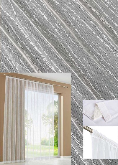 -13145- Jacquard Store »Isabella«, Fertig Gardine Universalband, Tunnelduchzug HxB 245x300 cm