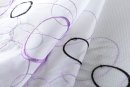-112230Set- Aura Lila HxB 150x90 cm Stickerei Gardinen Set 4 Tlg. Tunneldurchzug Gardinenband Voile Gardine