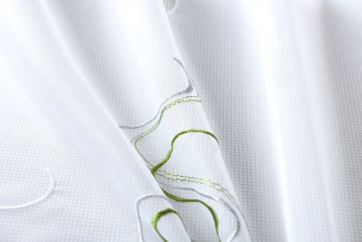 -112230Set- Welle Grün HxB 150x90 cm Stickerei...