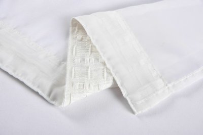 -112230Set- Welle Braun HxB 150x90 cm Stickerei Gardinen Set 4 Tlg. Tunneldurchzug Gardinenband Voile Gardine