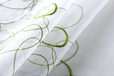 -112230Set- Aura Grün HxB 150x90 cm Stickerei...