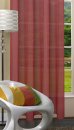 -20332CN- 2er-Pack Bordeaux Vorhang Transparent Gardinen Set Wohnzimmer Voile Vorhang Ösenvorhang HxB 245x140 cm mit Bleibandabschluß Bordeaux