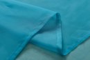 -20332CN- 2er-Pack Türkis Vorhang Transparent Gardinen Set Wohnzimmer Voile Vorhang Ösenvorhang HxB 245x140 cm mit Bleibandabschluß Türkis