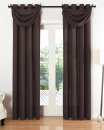 -20405S4-Vorhang Set 6 teilig Blickdicht Schal Gardine Ösen Microsatin Segel Querbehang