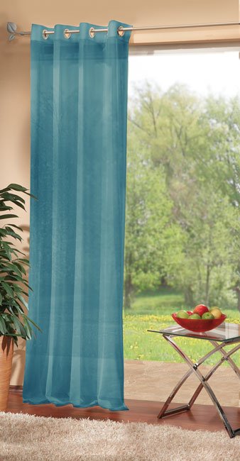 -20332- Türkis HxB 225x140 cm Voile Ösen Schal...