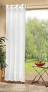 -20332- Weiß HxB 175x140 cm Voile Ösen Schal UNI -20332-