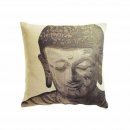 Kissenhülle in Grau mit Reißverschluß, -71836- ohne Füllung, ca. 30x30 cm -71836-