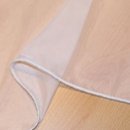 -61000CN- 2er-Pack Gardinen Transparent Vorhang Set Wohnzimmer Voile Schlaufenschal mit Bleibandabschluß Lila HxB 245x140 cm