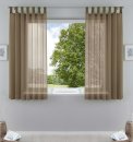 -61000CN-2er Pack Schlaufenschal uni transparent Voile Bleiband Kräuselband Schlaufen