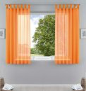 -61000CN-2er Pack Schlaufenschal uni transparent Voile Bleiband Kräuselband Schlaufen