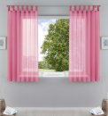 -61000CN-2er Pack Schlaufenschal uni transparent Voile Bleiband Kräuselband Schlaufen