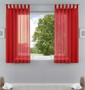-61000CN-2er Pack Schlaufenschal uni transparent Voile Bleiband Kräuselband Schlaufen